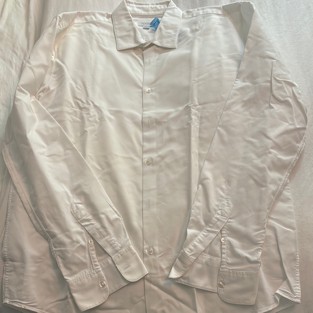 Sunspel White Dress Shirt Crisp Cotton Classic